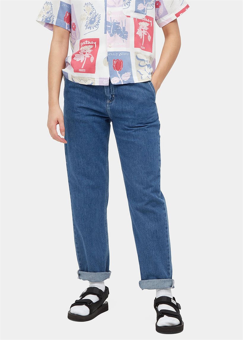 Carhartt WIP I025268 W' Pierce blue stone washed pants