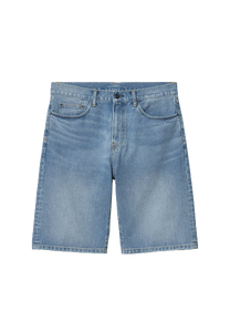 Carhartt WIP I029211 Pontiac blue light used washed shorts