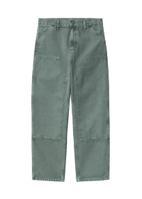 Carhartt WIP I034796 Double Knee silver pine stone canvas pants