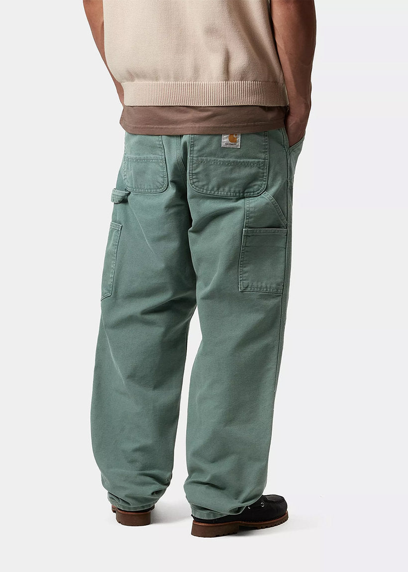 Carhartt WIP I034796 Double Knee stone canvas silver pine pants