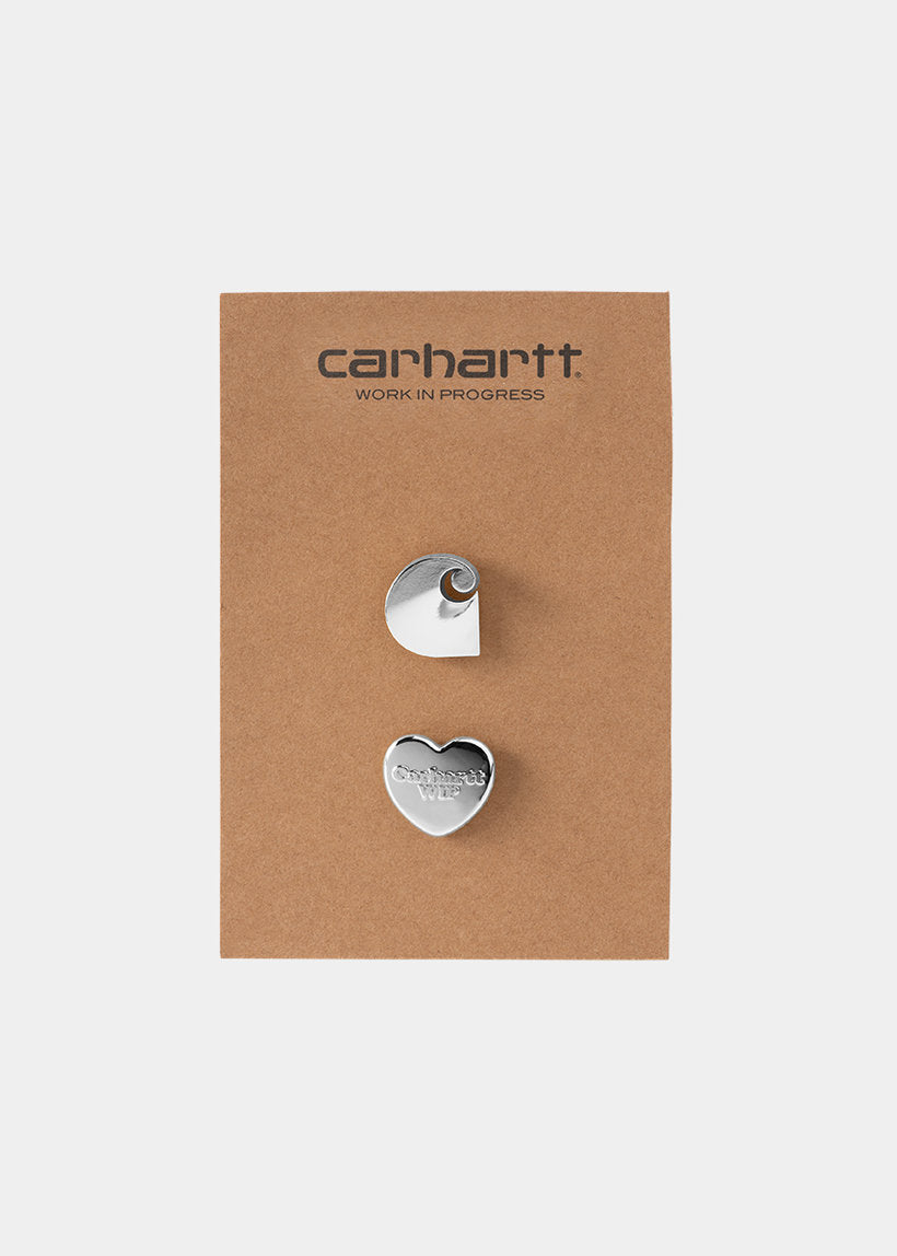 Carhartt WIP I034904 silver pin set