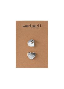 Carhartt WIP I034904 silver pin set