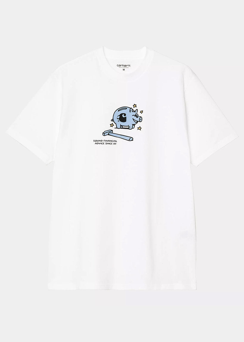 Carhartt WIP I034776 Piggybank white S/S tshirt