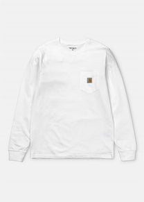 Carhartt WIP I022094 Pocket white L/S tshirt