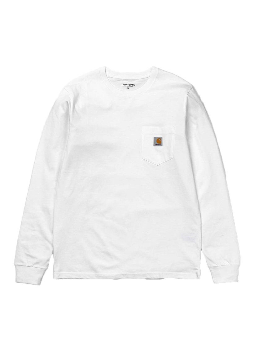 Carhartt WIP I022094 Pocket white L/S tshirt