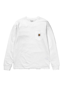 Carhartt WIP I022094 Pocket white L/S tshirt