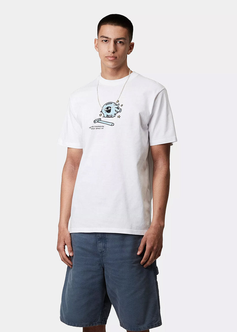 Carhartt WIP I034776 Piggybank white S/S tshirt
