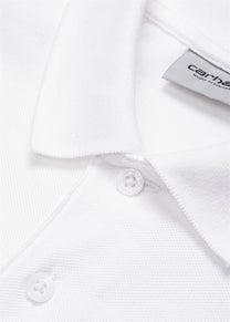 Carhartt WIP I023807 Chase Pique white/gold polo