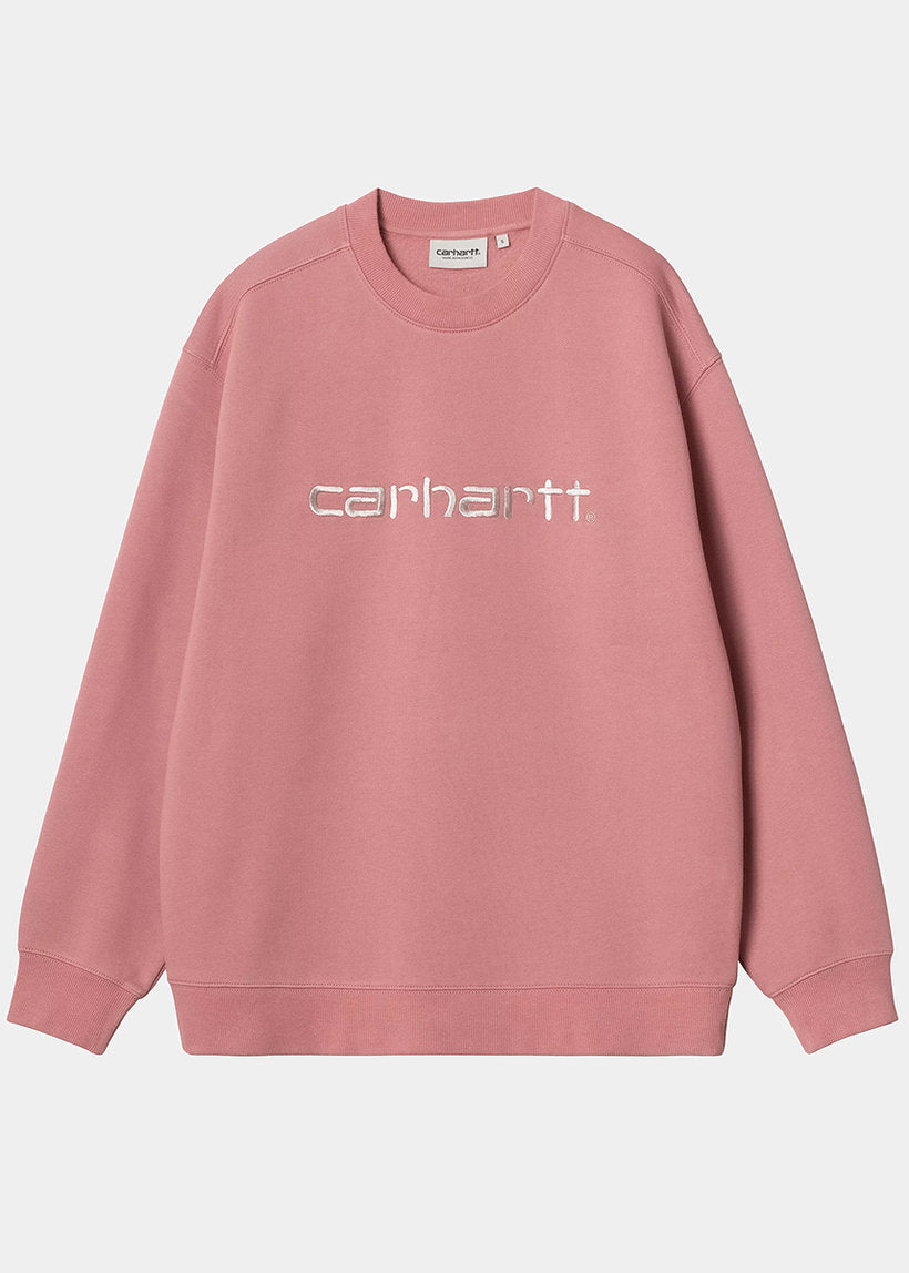 Carhartt WIP I033647 W' Carhartt dusty rose/moonbeam sweat
