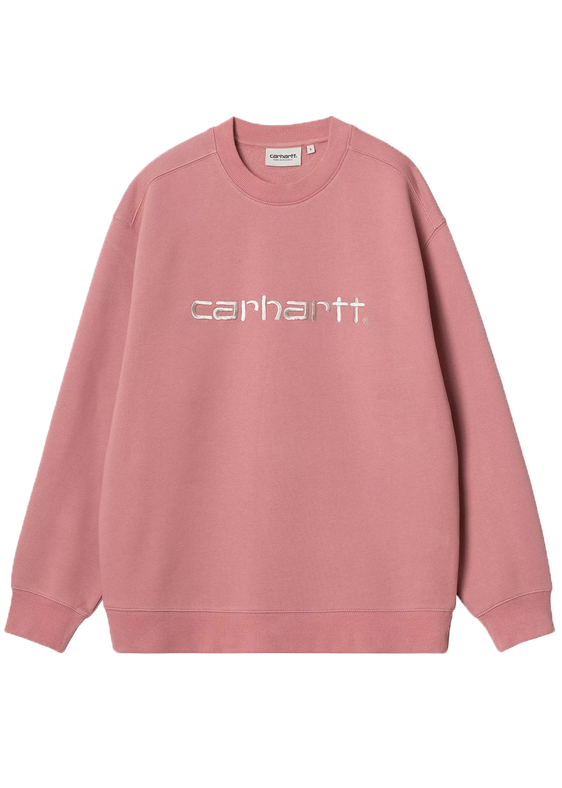 Carhartt WIP I033647 W' Carhartt dusty rose/moonbeam sweat