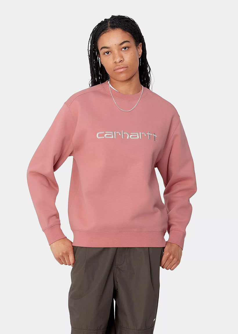 Carhartt WIP I033647 W' Carhartt dusty rose/moonbeam sweat