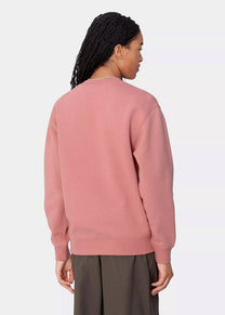 Carhartt WIP I033647 W' Carhartt dusty rose/moonbeam sweat