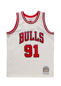 Mitchell &amp; Ness NBA Swingman Bulls 1997 Dennis Rodman cream jersey