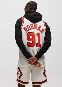 Mitchell &amp; Ness NBA Swingman Bulls 1997 Dennis Rodman cream jersey