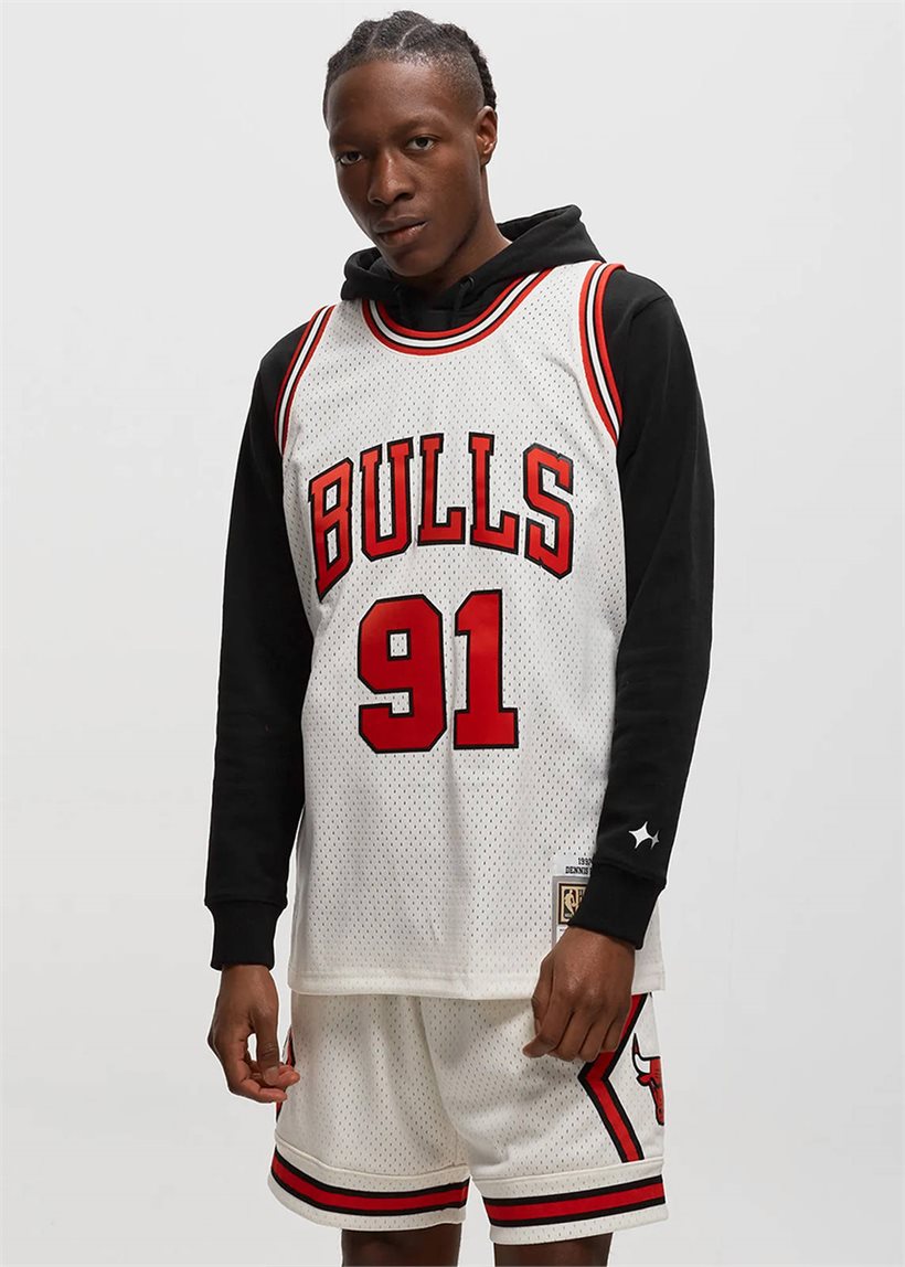 Mitchell &amp; Ness NBA Swingman Bulls 1997 Dennis Rodman cream jersey