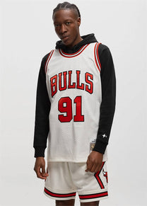 Mitchell &amp; Ness NBA Swingman Bulls 1997 Dennis Rodman cream jersey