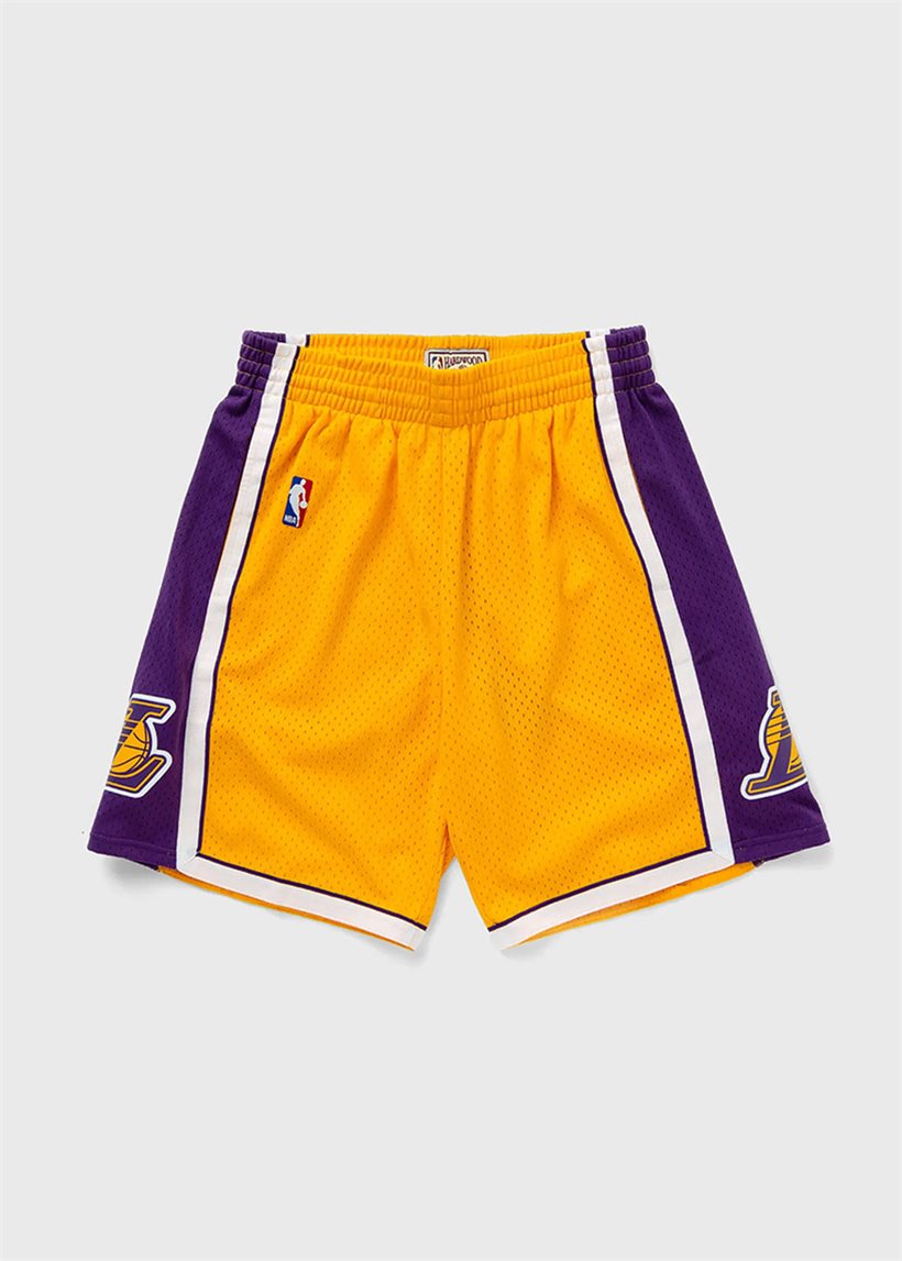 Mitchell &amp; Ness NBA Swingman Road Lakers 90 yellow shorts