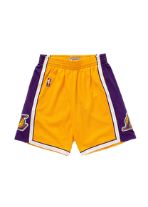 Mitchell &amp; Ness NBA Swingman Road Lakers 90 yellow shorts