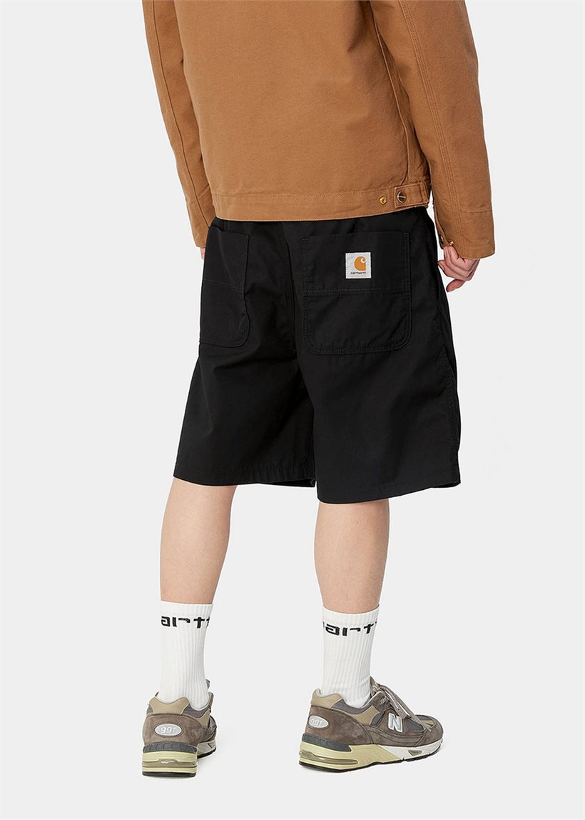 Carhartt WIP I033125 Albert black rinsed shorts