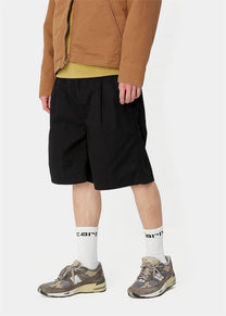 Carhartt WIP I033125 Albert black rinsed shorts