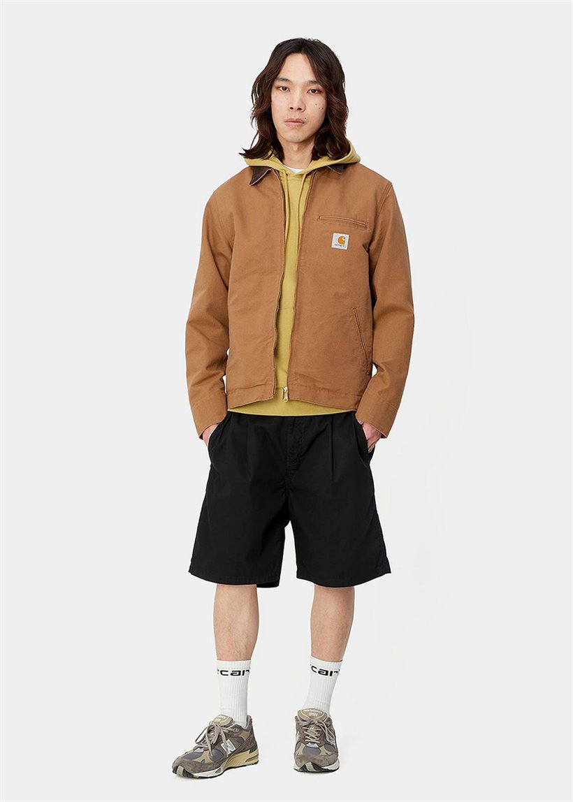 Carhartt WIP I033125 Albert black rinsed shorts