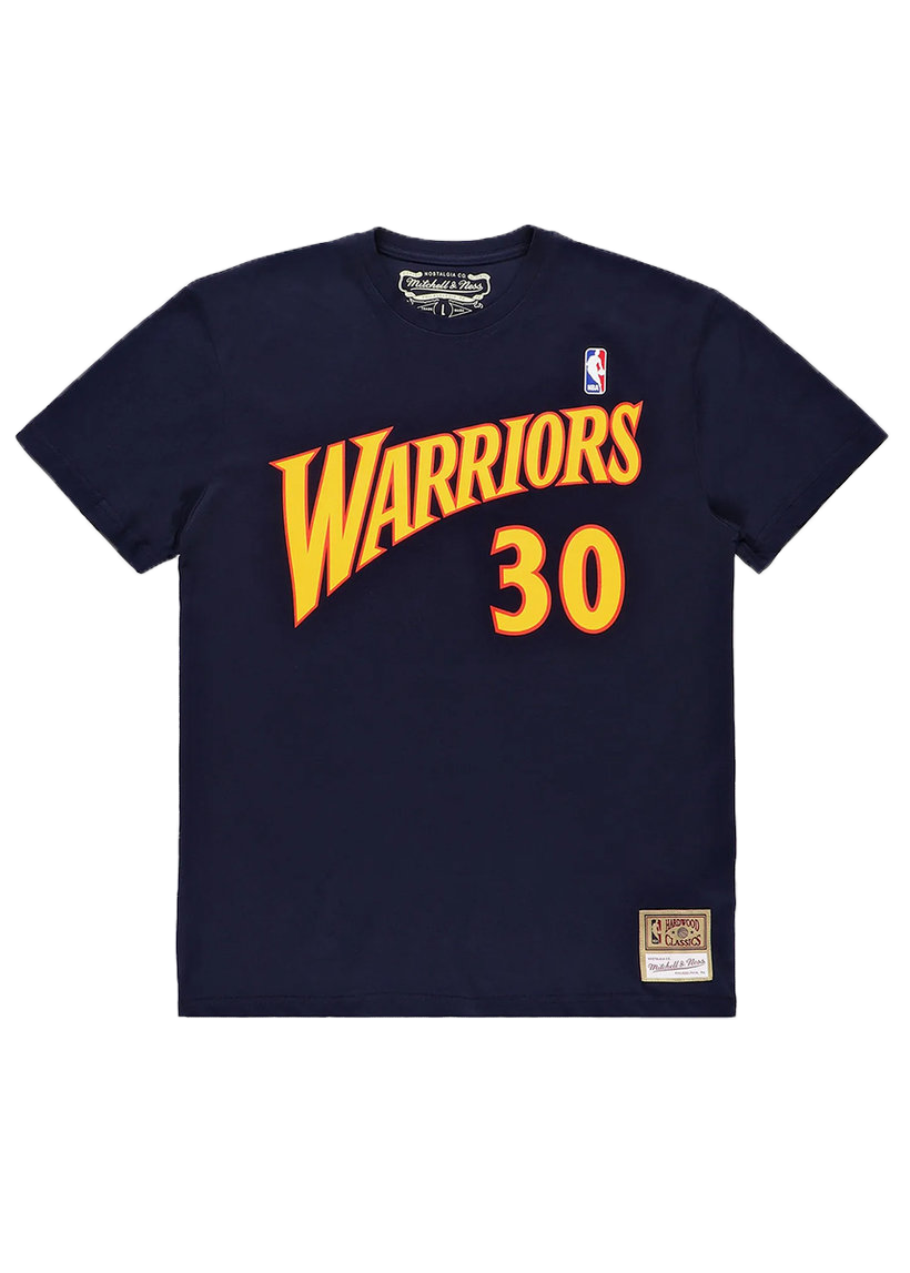 Mitchell &amp; Ness NBA N&amp;N Golden State Warriors Stephen Curry navy tee