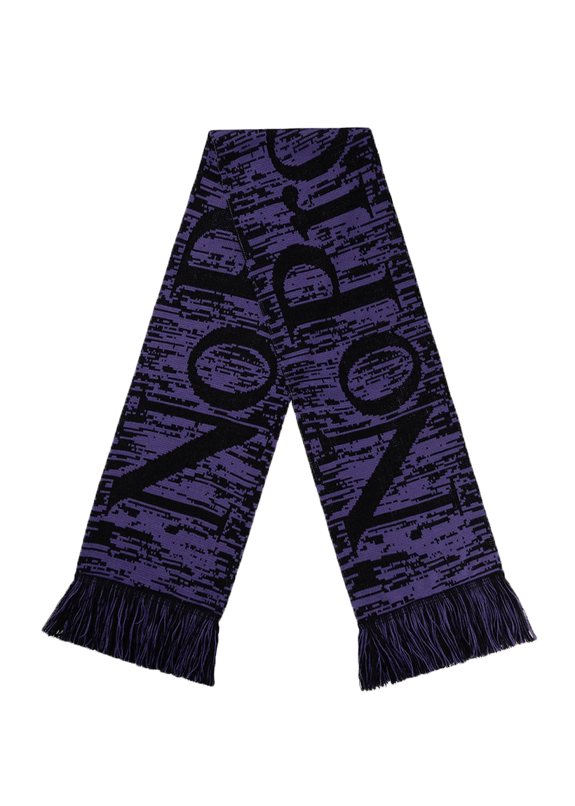 No Problemo glitch lilac scarf