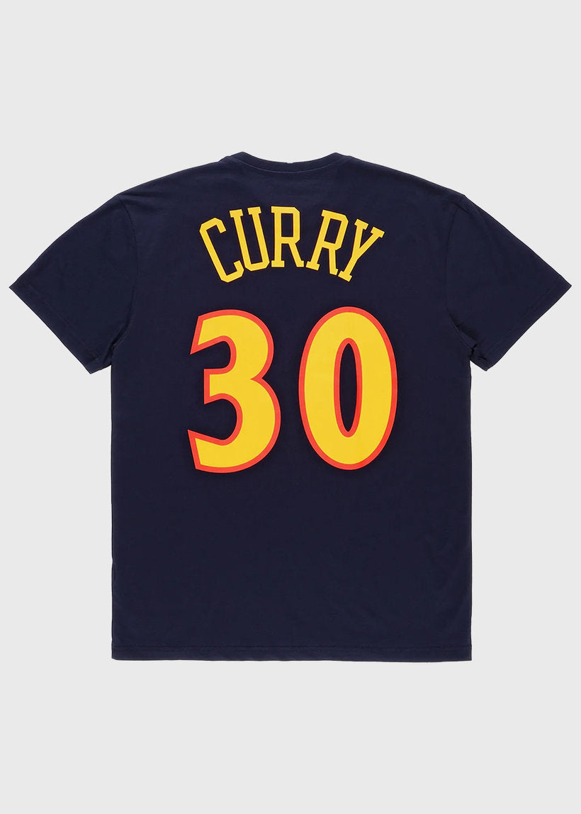 Mitchell &amp; Ness NBA N&amp;N Golden State Warriors Stephen Curry navy tee