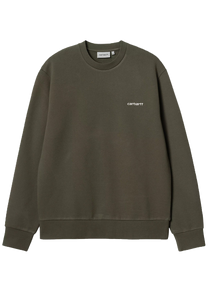 Carhartt WIP I033657 Script Embroidery cypress/white sweat