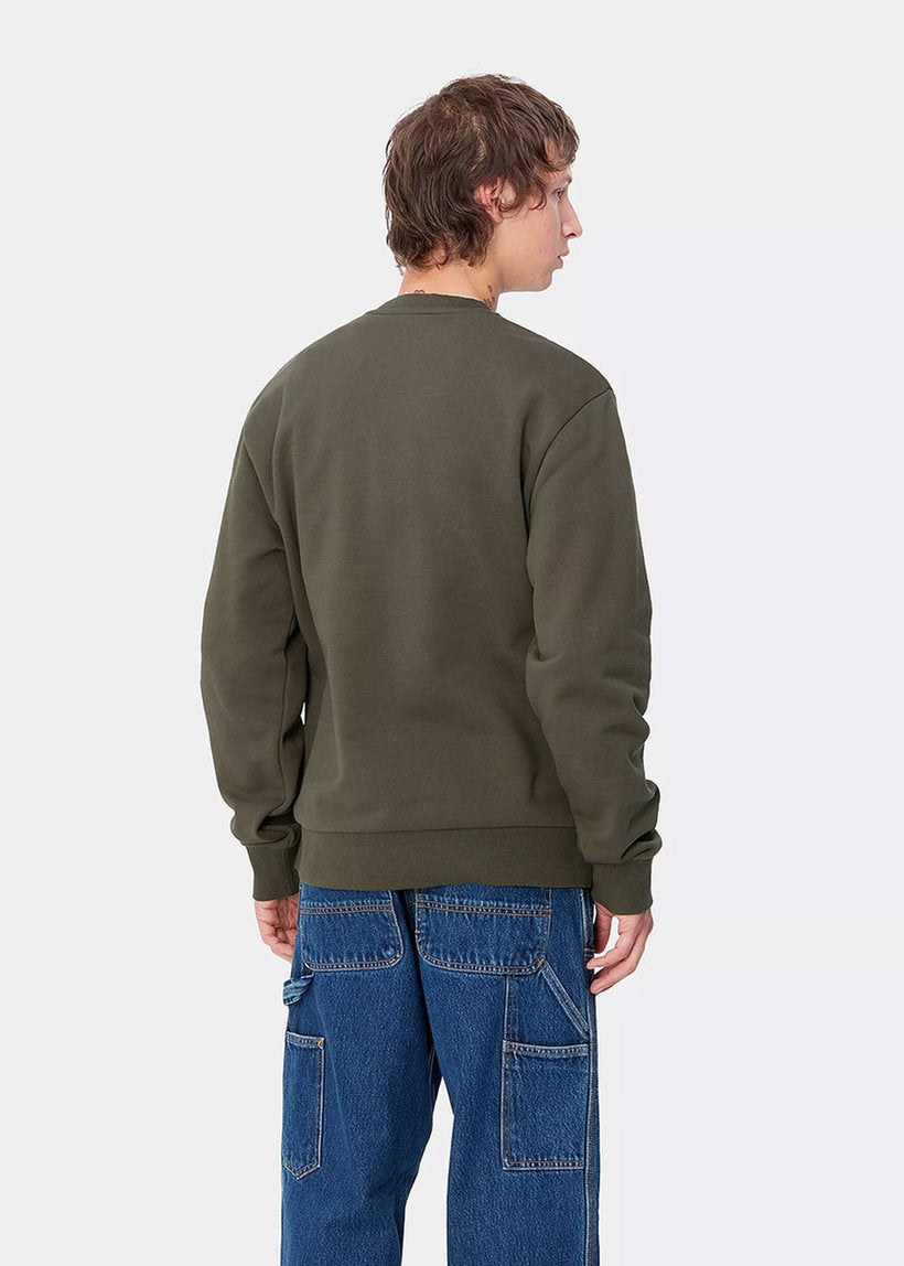 Carhartt WIP I033657 Script Embroidery cypress/white sweat