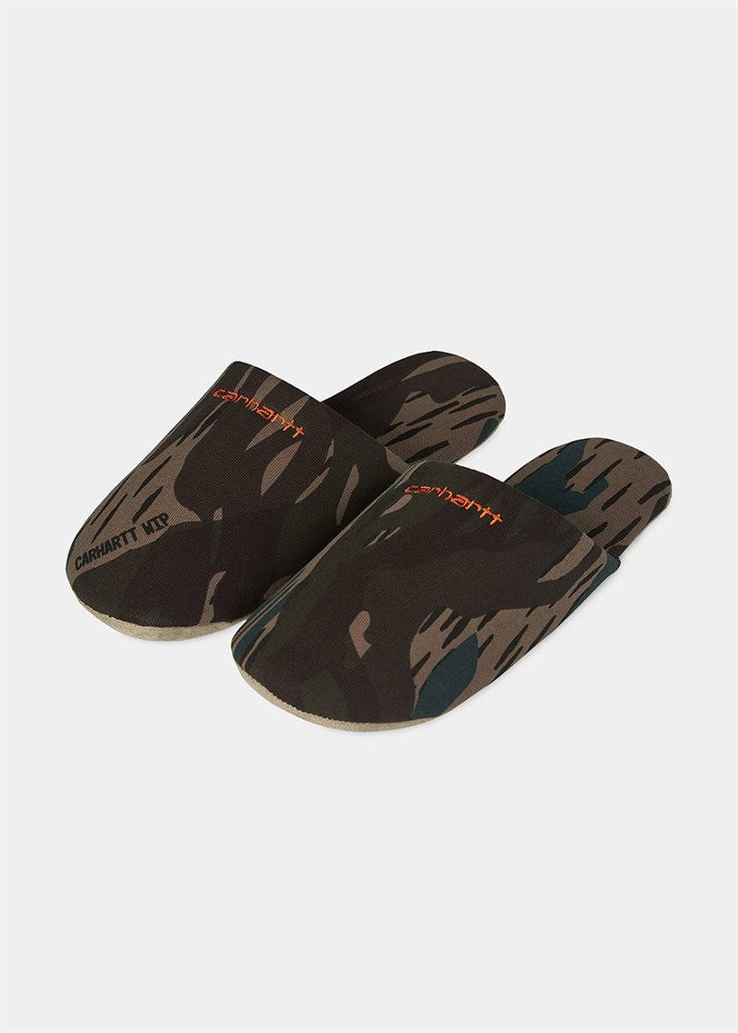 Carhartt WIP I029924 Script Embroidery camo unite slippers