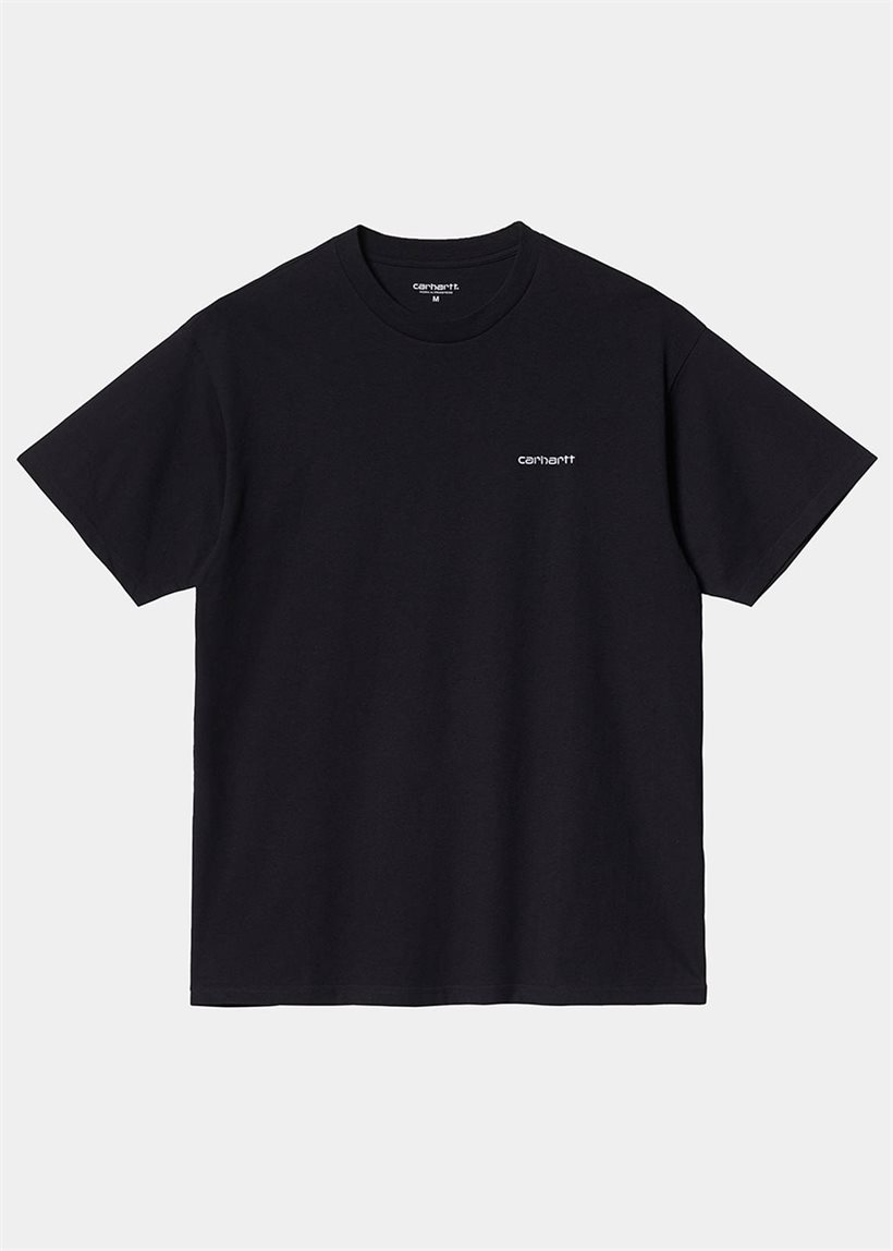 Carhartt WIP I030435 S/S Script Embroidery black/white tshirt