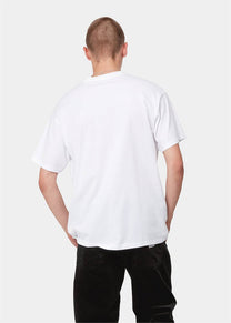 Carhartt WIP I030435 Script embroidery white/black S/S tshirt