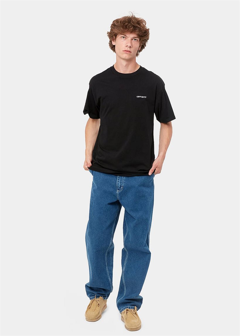 Carhartt WIP I030435 Script Embroidery black/white S/S tshirt