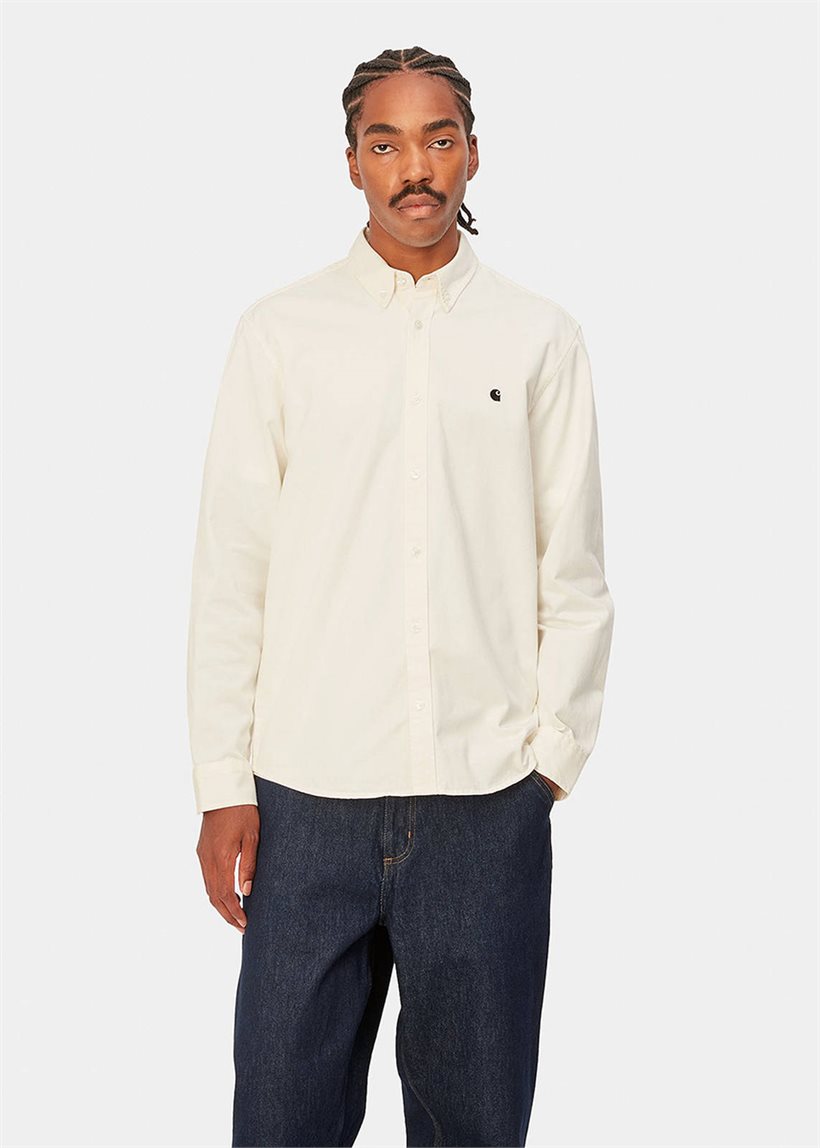 Carhartt WIP I023339 L/S Madison shirt wax/black