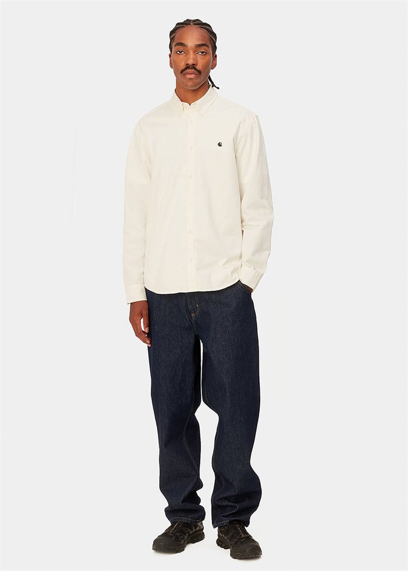 Carhartt WIP I023339 Madison wax/black L/S shirt