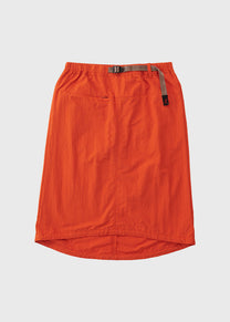 Gramicci G4SW-SK089 Nylon Packable orange midi skirt
