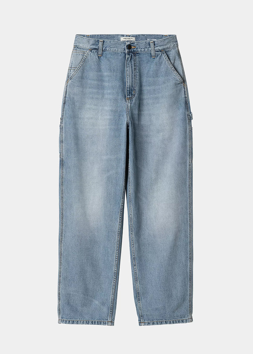 Carhartt WIP I034225 W' Brandon blue burst washed single knee pants