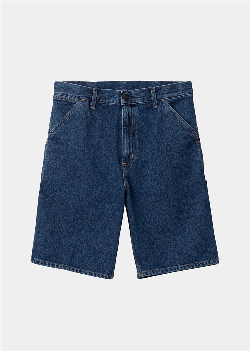 Carhartt WIP I032026 Single Knee blue stone washed shorts