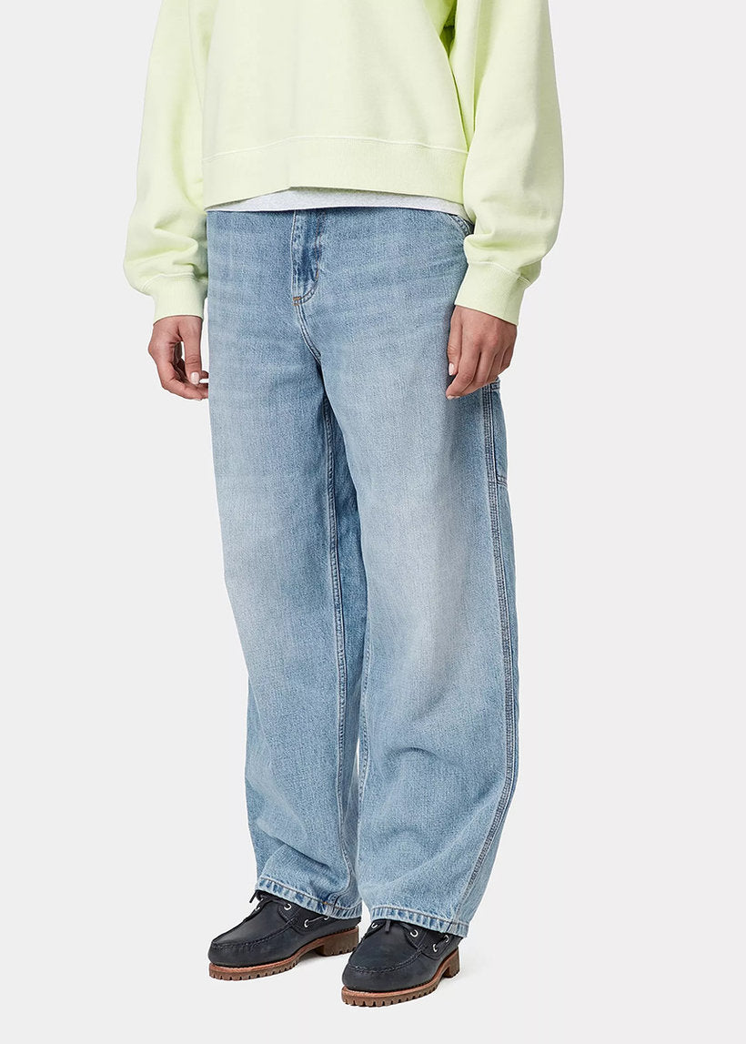 Carhartt WIP I034225 W' Brandon blue burst washed single knee pants