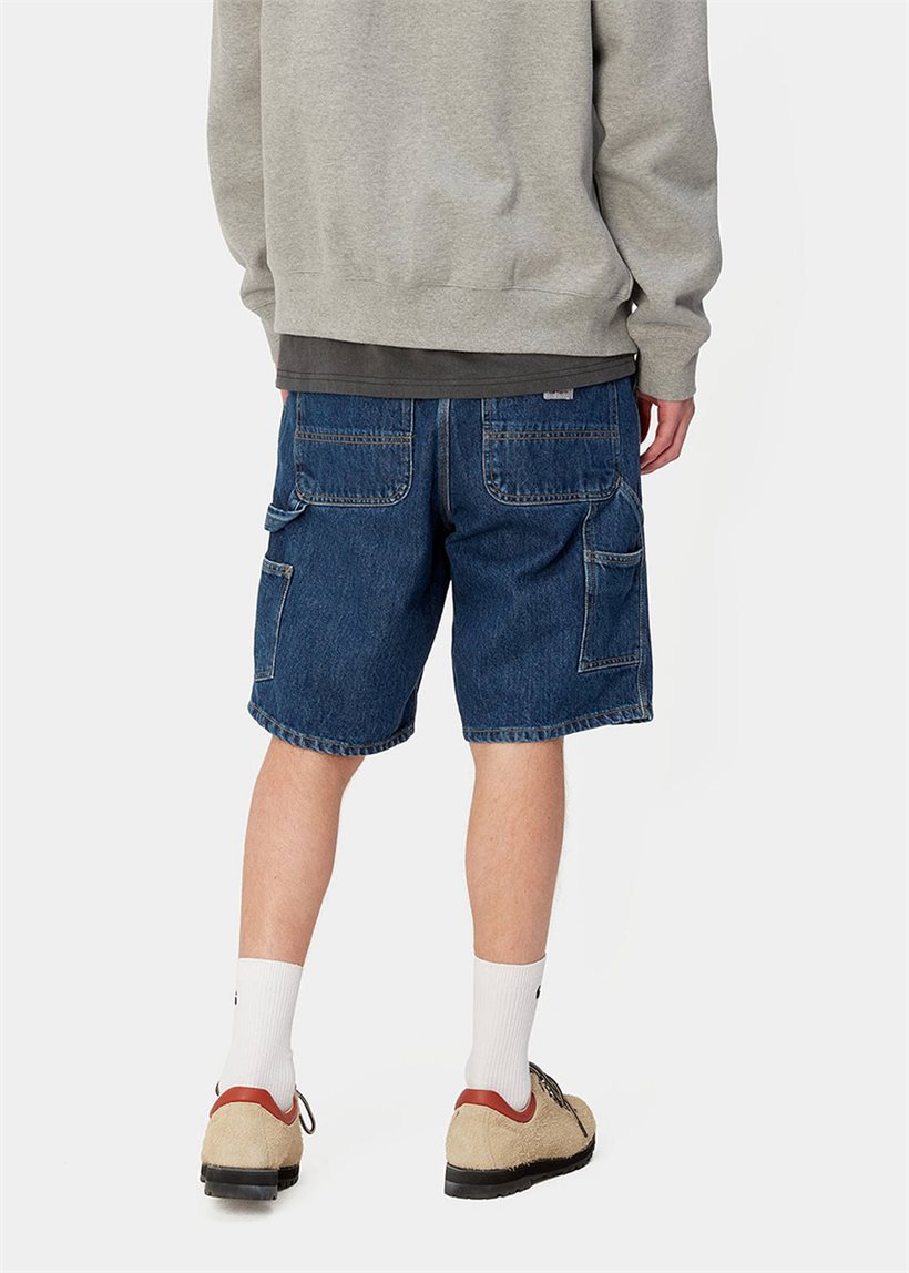 Carhartt WIP I032026 Single Knee blue stone washed shorts