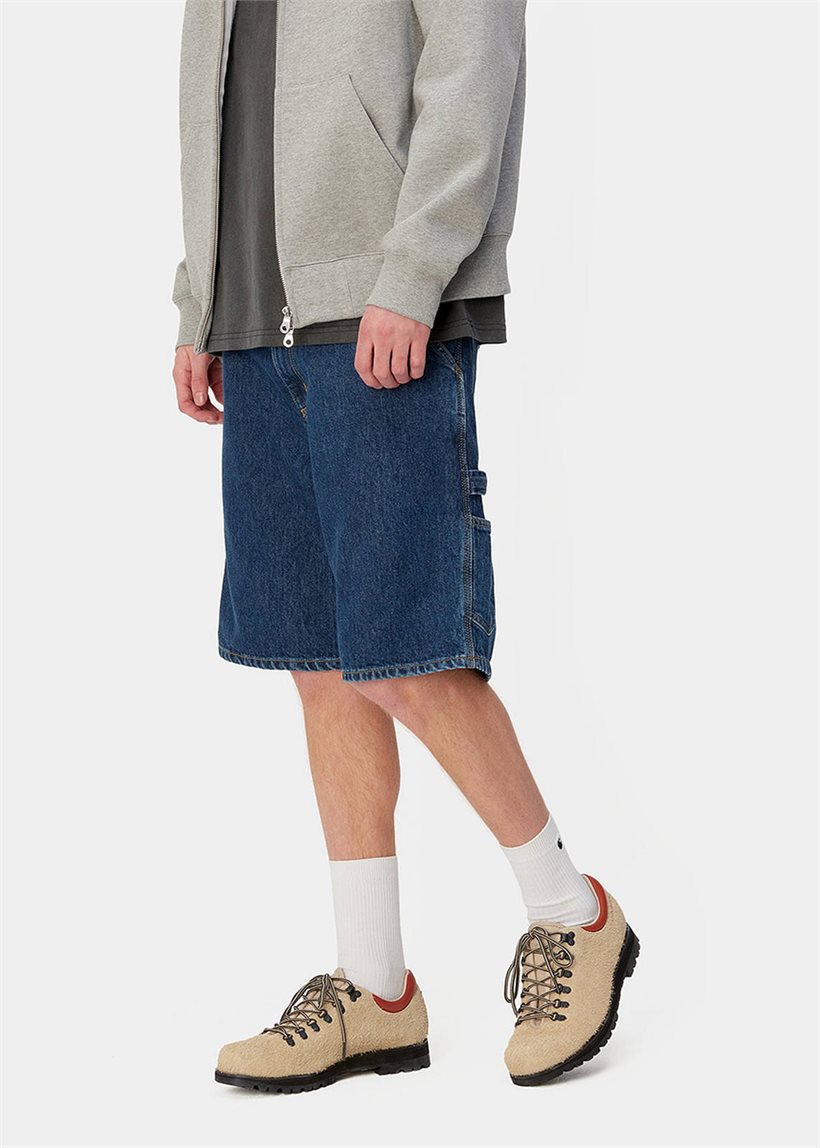 Carhartt WIP I032026 Single Knee blue stone washed shorts