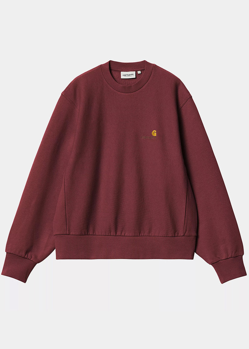 Carhartt WIP I033649 W' American Script malbec sweat