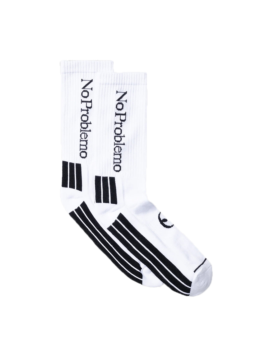 No Problemo white socks