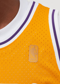 Mitchell &amp; Ness NBA Swingman Home Lakers 96 Shaquille O'Neal light gold jersey