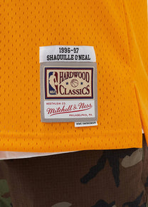 Mitchell &amp; Ness NBA Swingman Home Lakers 96 Shaquille O'Neal light gold jersey