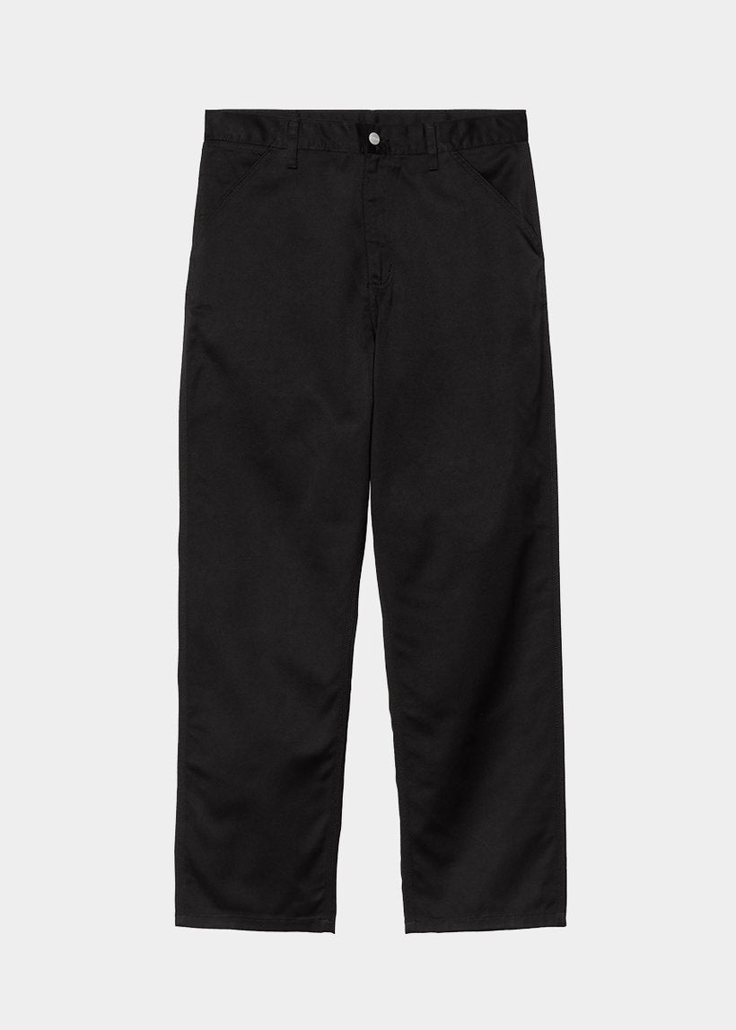 Carhartt WIP I034907 Simple black rinsed pants