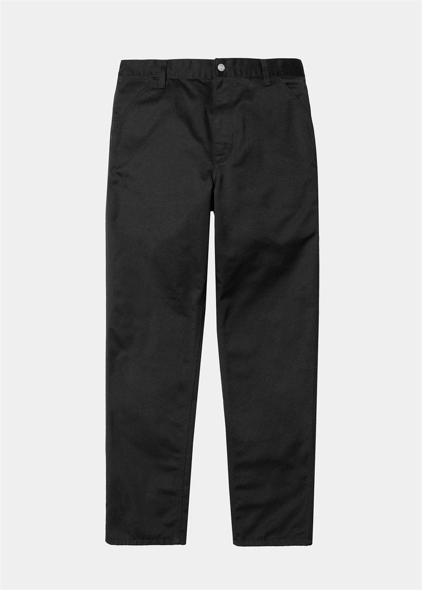 Carhartt WIP I020075 Simple black rinsed pants