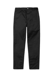Carhartt WIP I020075 Simple black rinsed pants