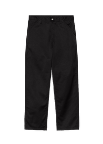 Carhartt WIP I034907 Simple black rinsed pants